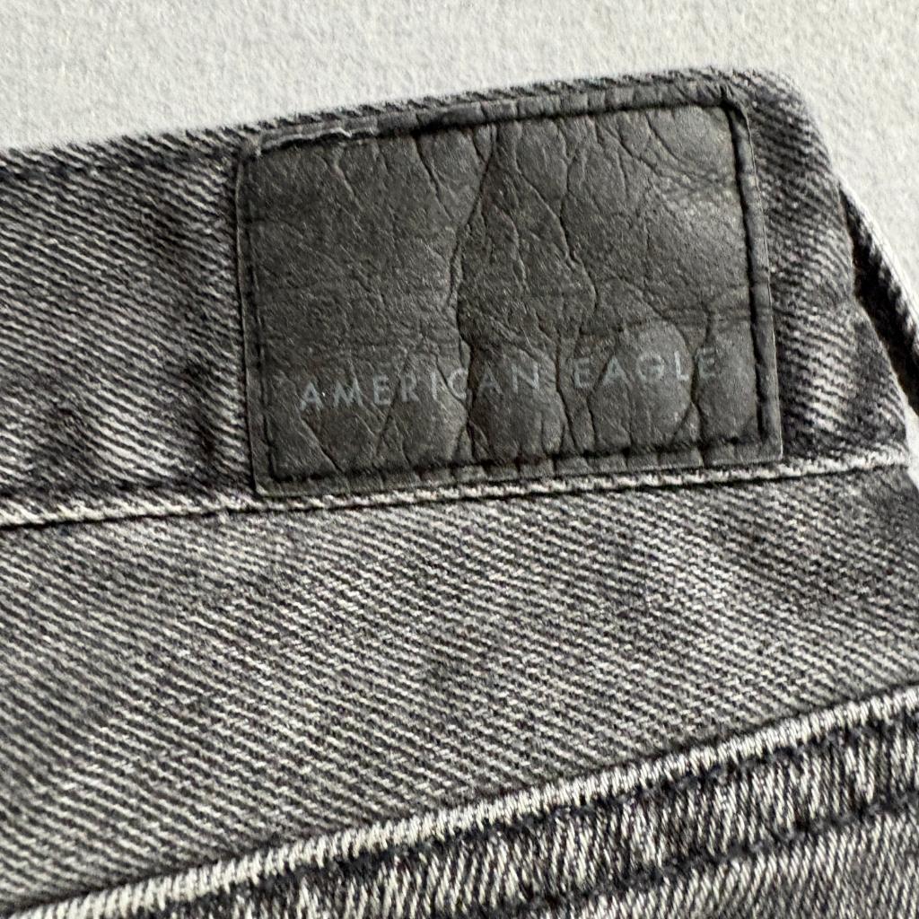 American Eagle Tomgirl Slim Jeans Womens Size 8 Gray Denim Button Fly Stretch