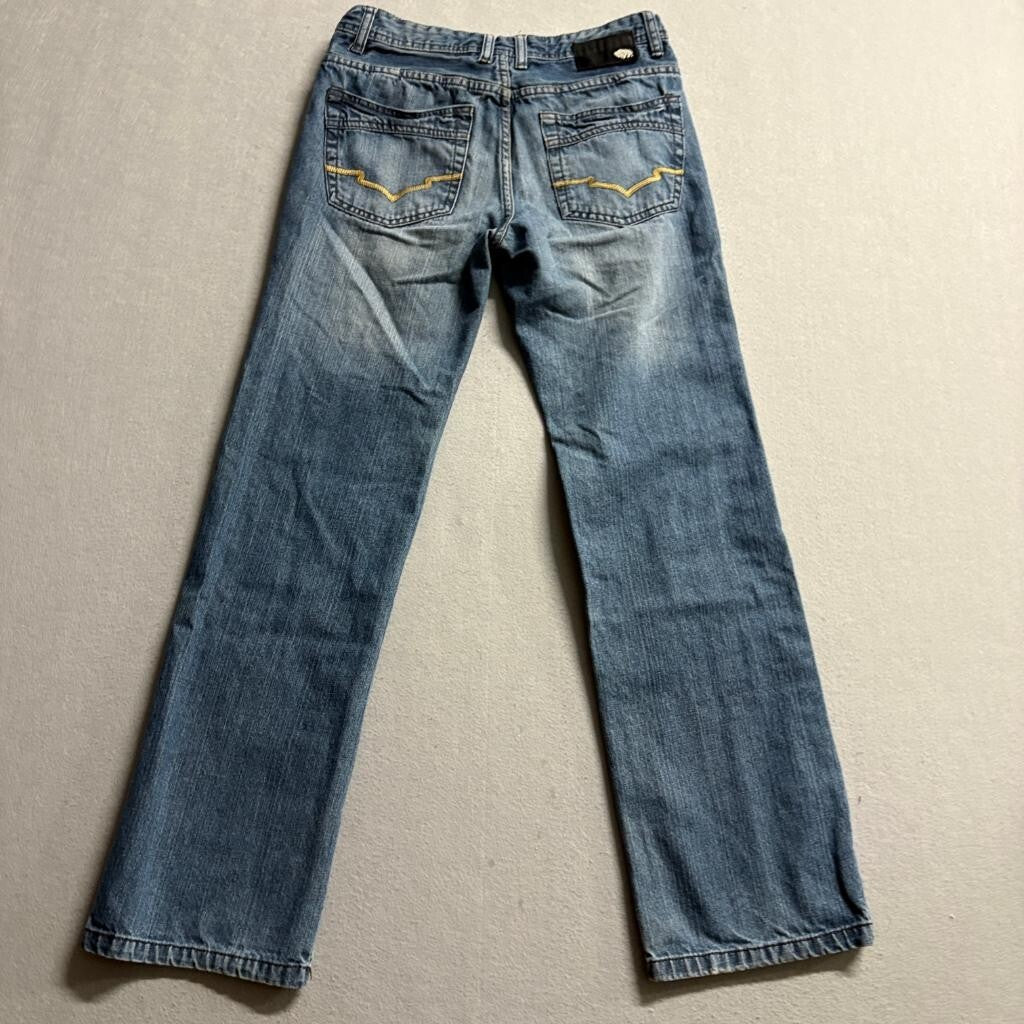 Buffalo David Bitton Driven Jeans Boys Size 16 Straight Leg Blue Denim