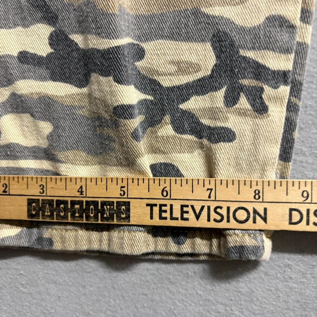 Shein Curve Cargo Pants Womens 1XL Camouflage Green Brown Cotton Utility Utility