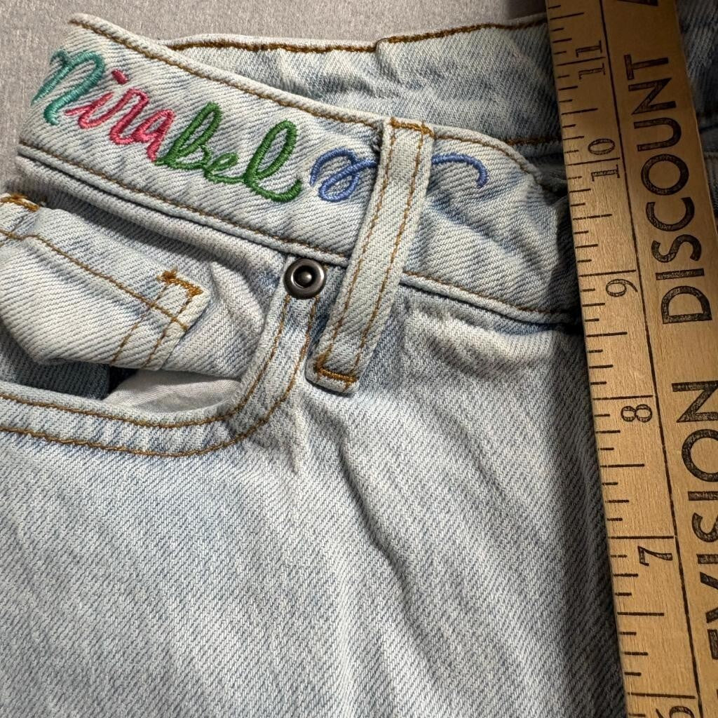 Disney Encanto Mirabel Graphic Jeans Womens Size 1 Light Wash Denim Skinny
