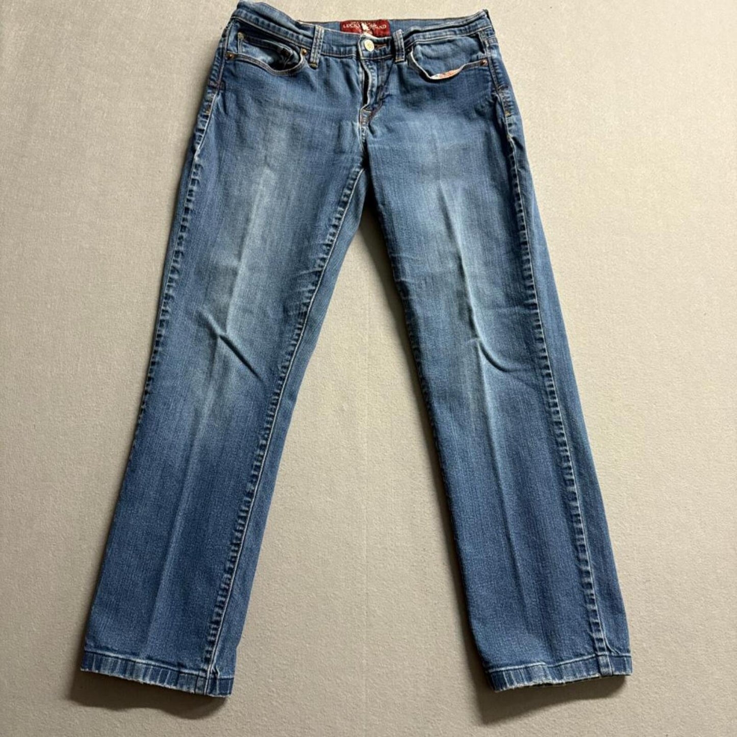 Lucky Brand Sofia Straight Jeans Womens Size 8 29 Regular Blue Denim Mid Rise