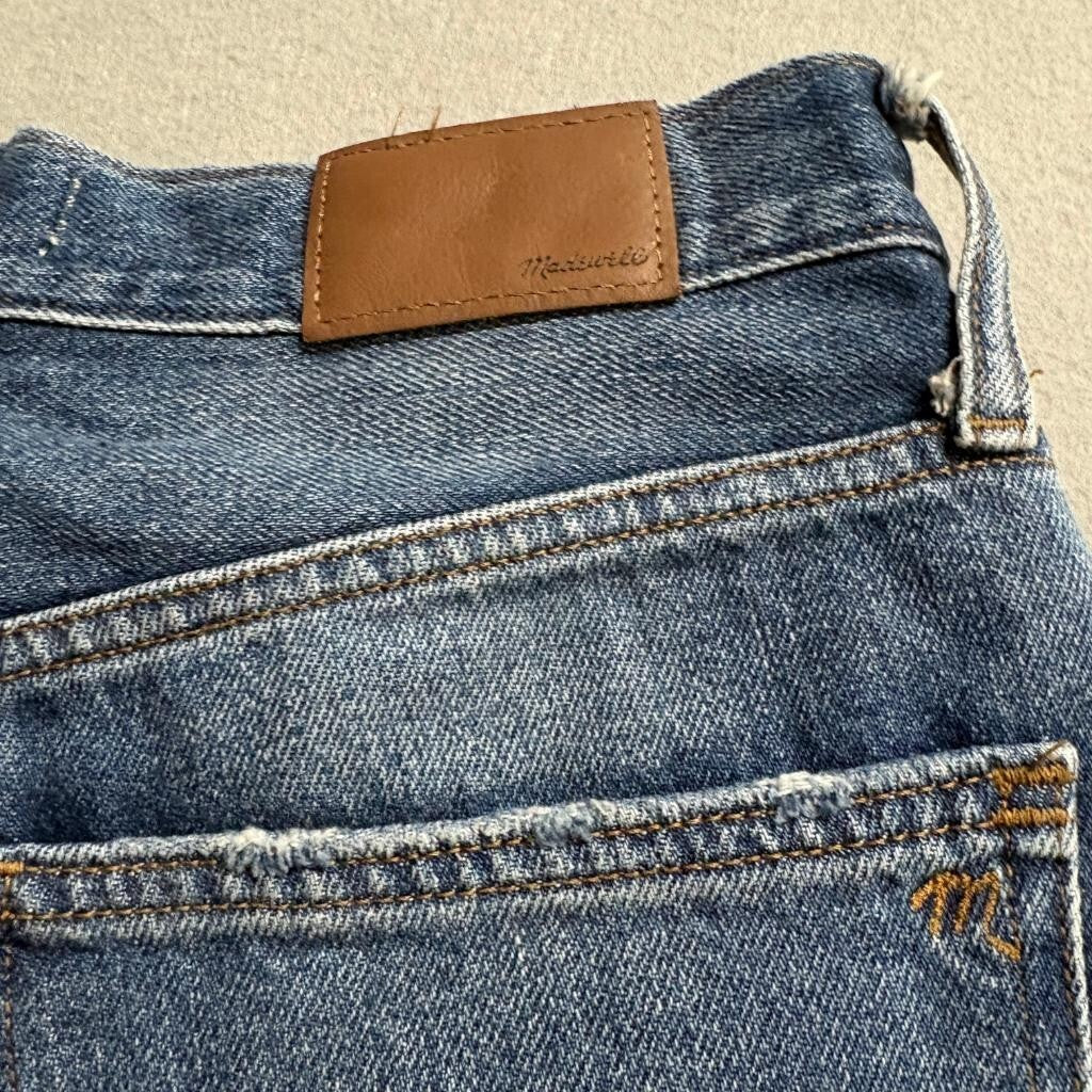 Madewell The Momjean High Rise Denim Jeans Womens Size 27 Medium Wash 100%