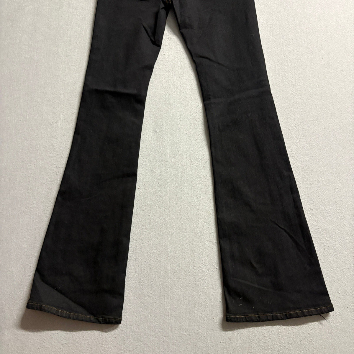Bobore Flare Jeans Womens Size 25 Black Denim High Rise Bell Bottoms Stretch NWT