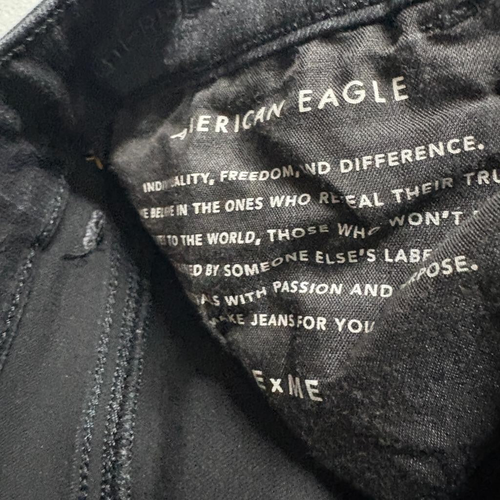 American Eagle Ne(x)t Level Stretch Skinny Jeans Womens 4 Regular Black Denim