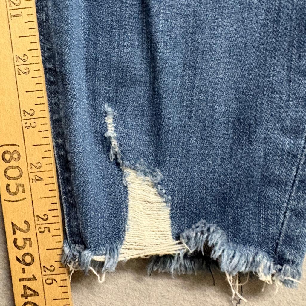 Torrid Bombshell Skinny Jeans Womens 20R Blue Premium Stretch Distressed Frayed