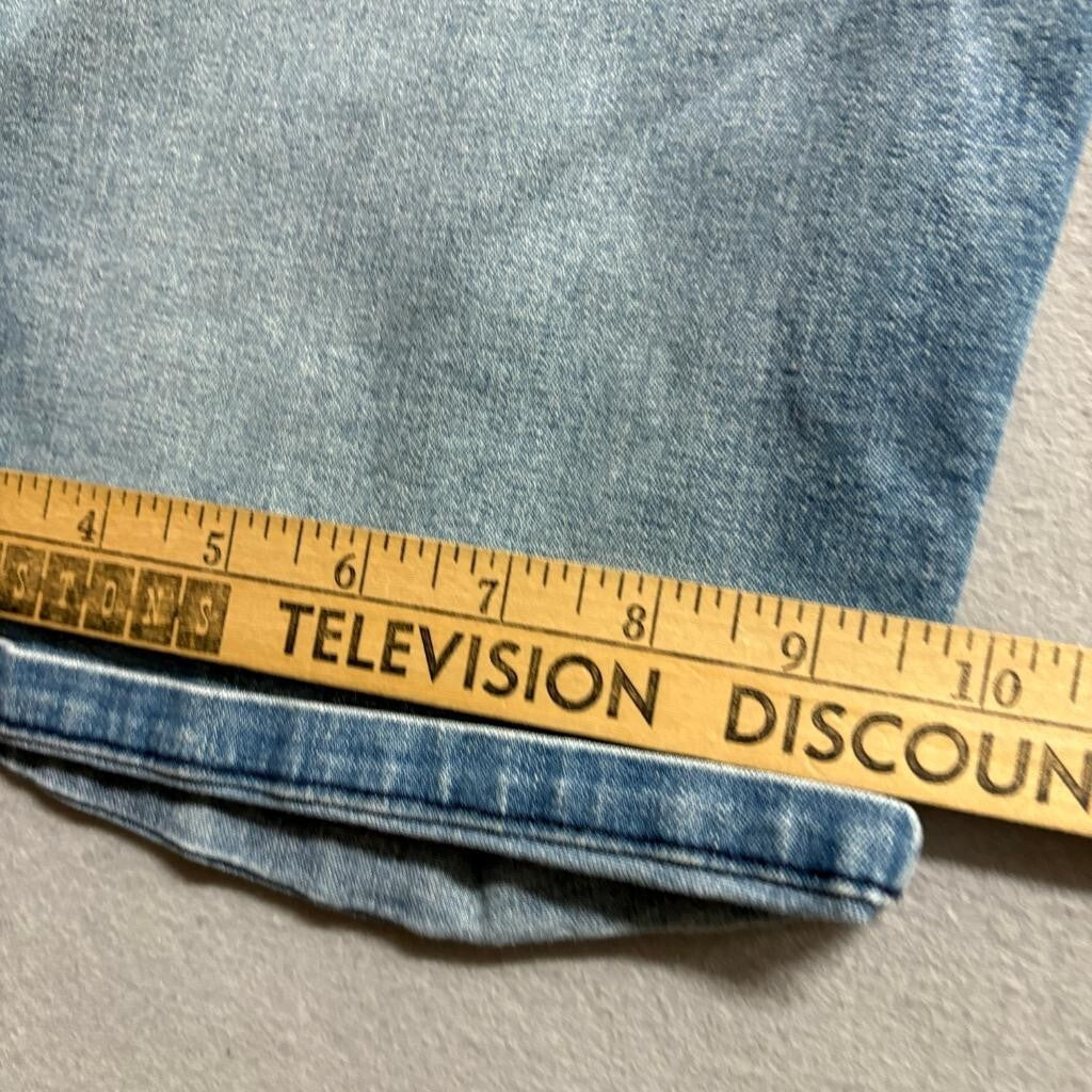 Calvin Klein Jeans Womens City Short Denim Bermuda Shorts Size 14 Blue Stretch