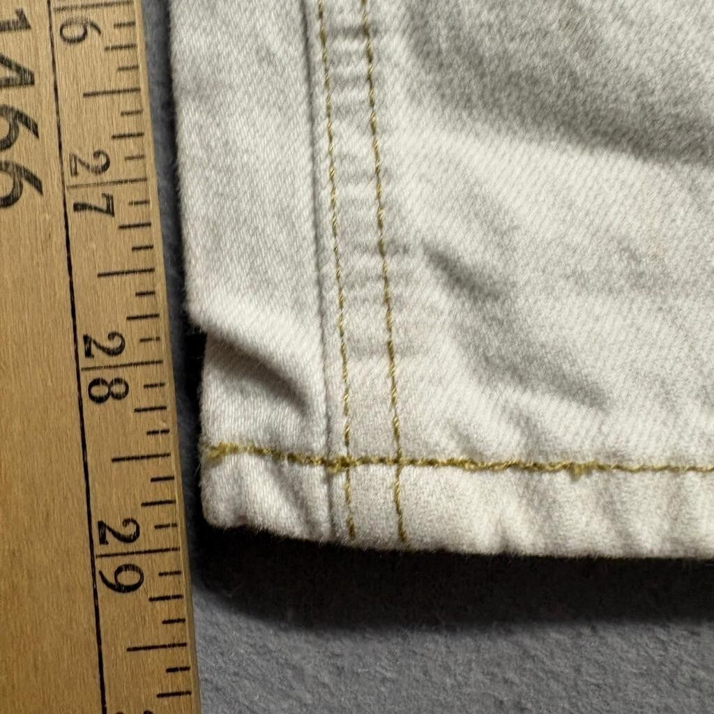 BDG Cowboy Jean Womens 25 Off White Beige Denim High Rise Straight Leg Pants