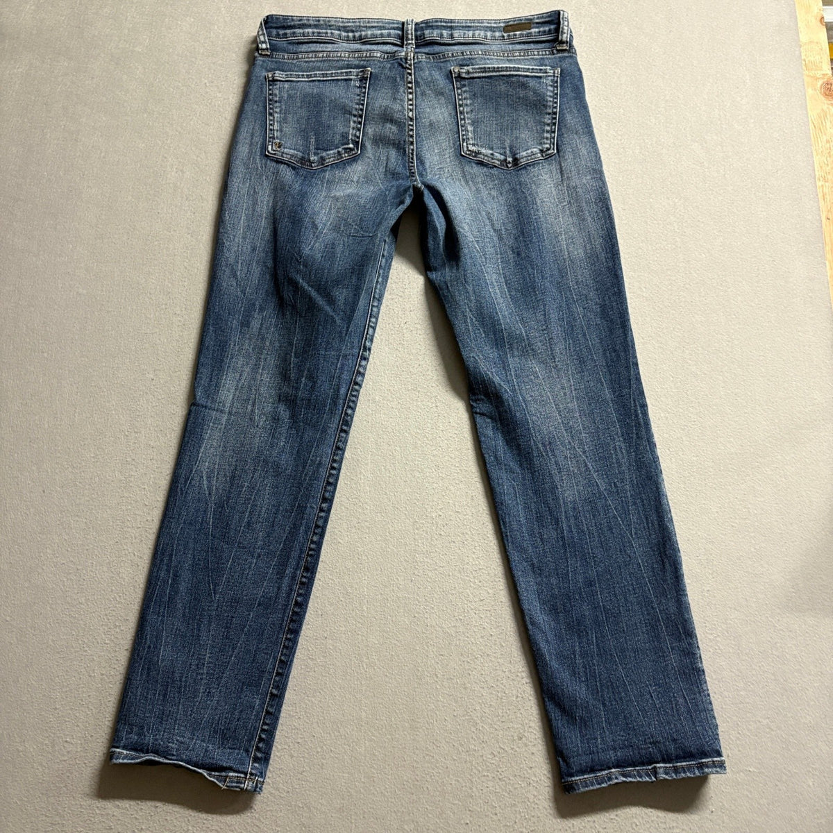 KUT from the Kloth Catherine Boyfriend Jeans Womens 12 Distressed Medium Wash