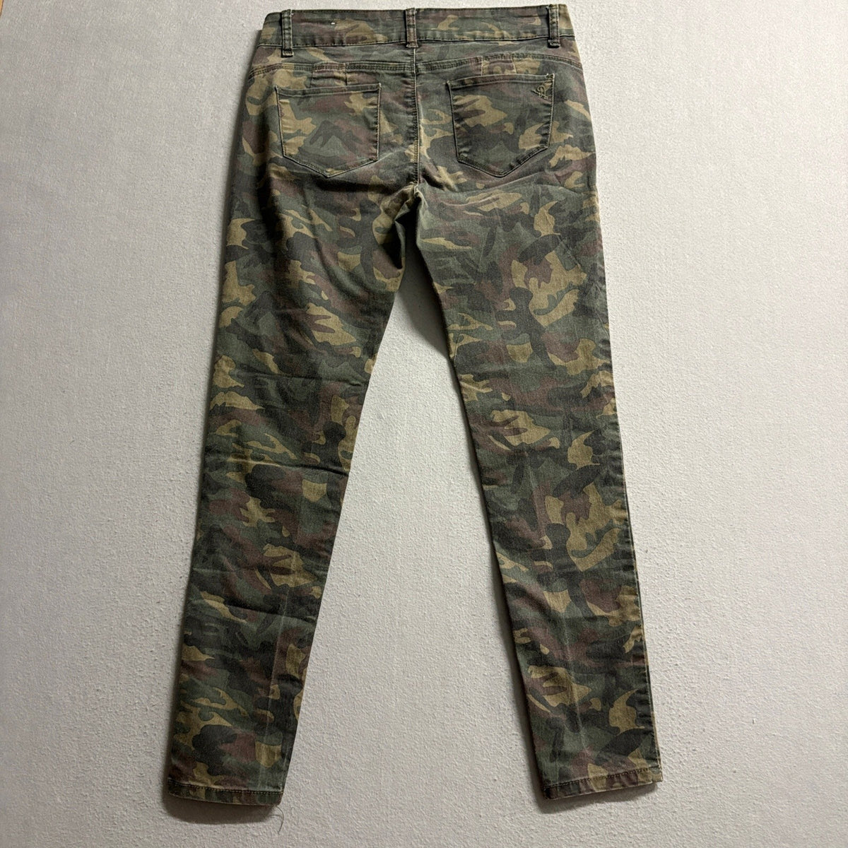 VIP Jeans Womens Camo Camouflage Stretch Skinny Pants Size 13 14 Double Button