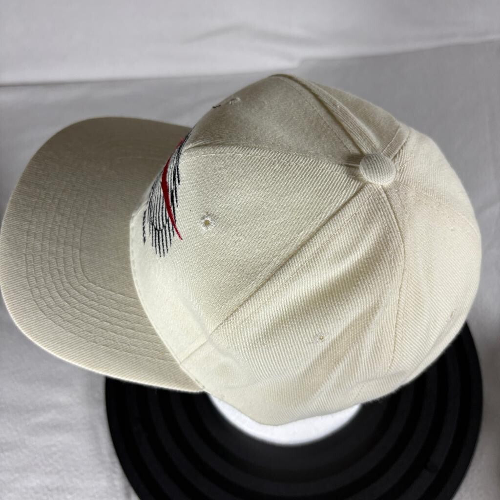 Vintage Planet Nike Snapback Hat Cream Green Under Brim Wool Blend Cap Made