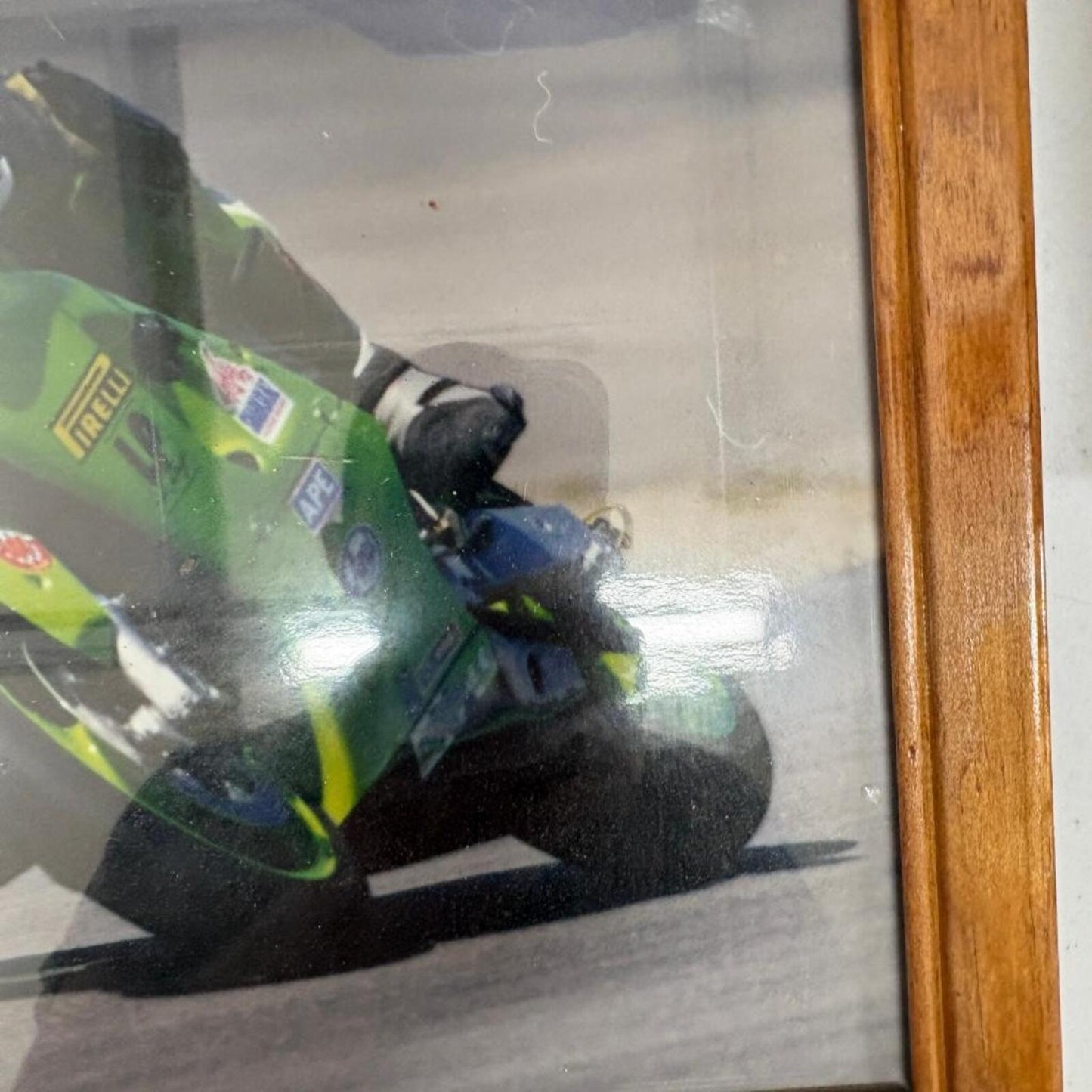 Y2K Motorcycle Racing Framed Photograph Sportbike Garage Wall Decor #230