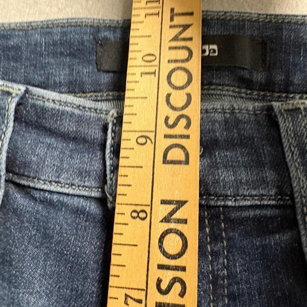 Joe's Jeans Womens Size 29 Blue Denim Side Stripe Raw Hem Skinny Jeans