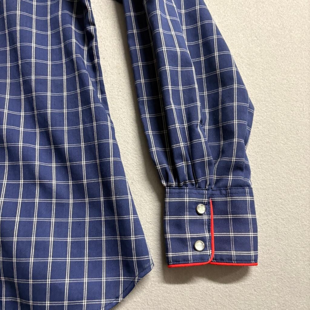 Vintage Kenny Rogers Western Collection Karman Pearl Snap Shirt Mens 17/18 Blue