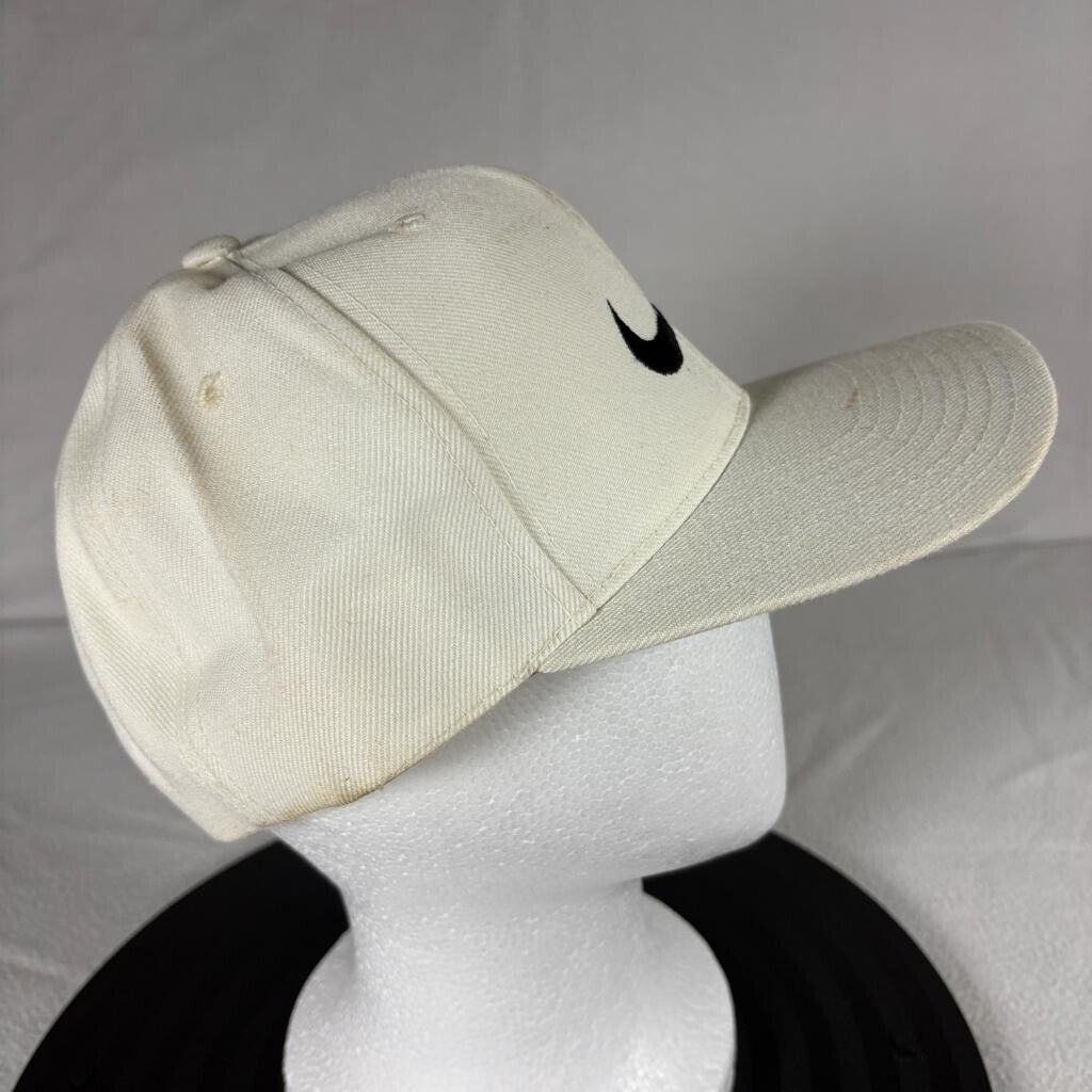 Vintage Nike Swoosh Snapback Hat White Green Under Brim Kee Ed Bangladesh Cap