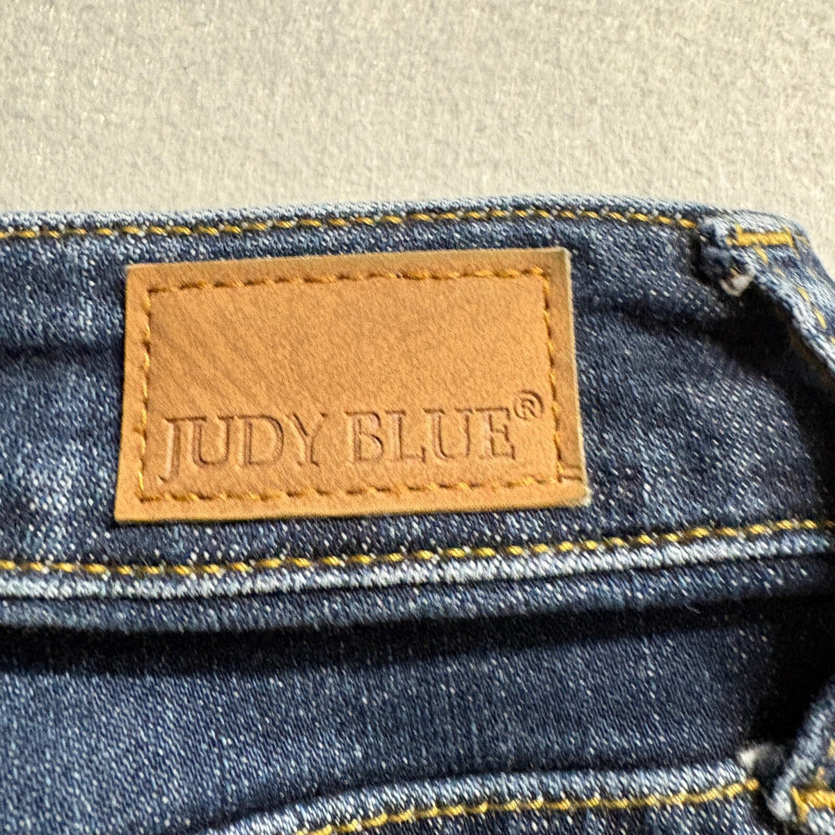 Judy Blue Skinny Fit Jeans Womens Size 3/26 Dark Wash Raw Fringe Hem JB88527