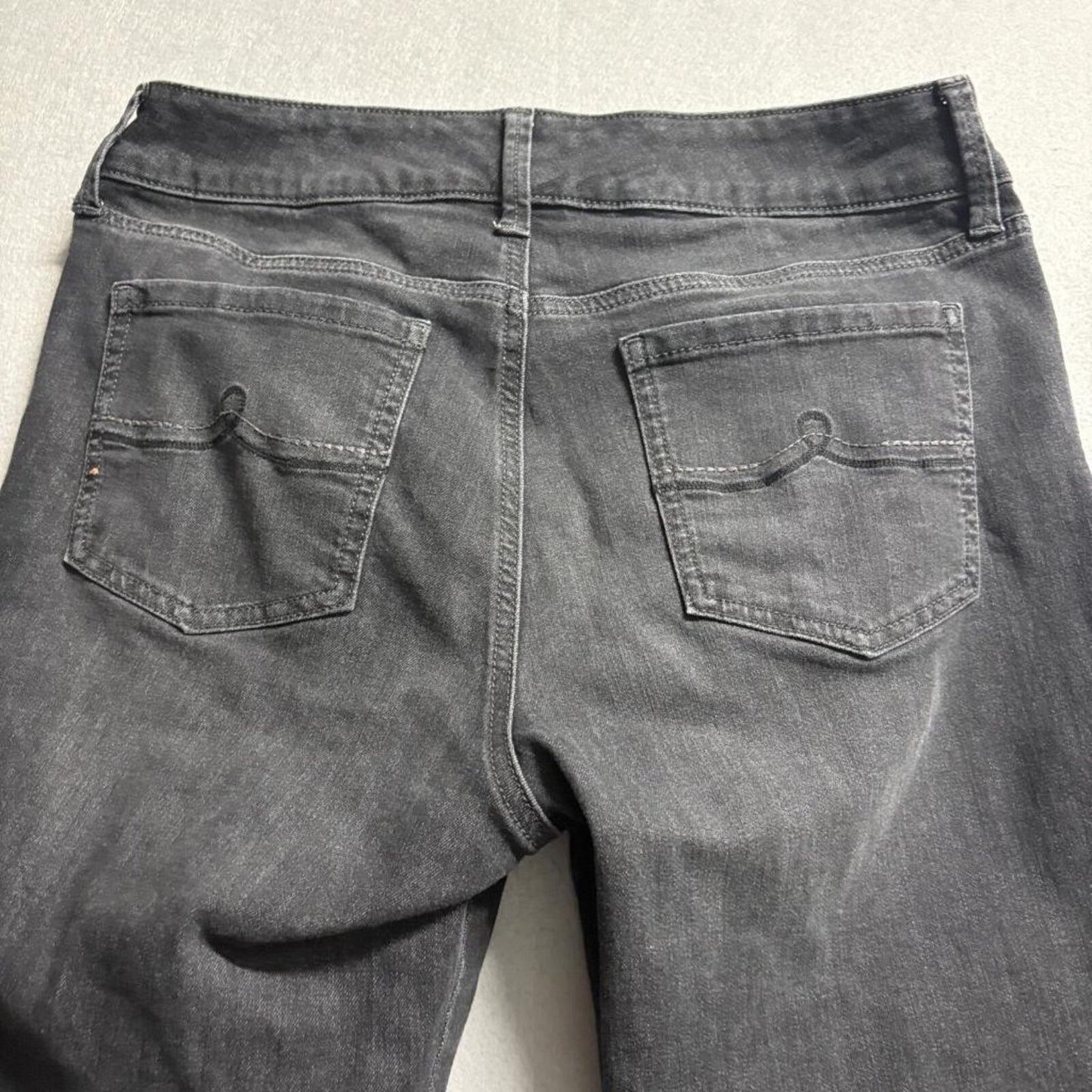 Gloria Vanderbilt Shape Effect Jeans Womens 10S Black Tummy Sculpt Straight Leg