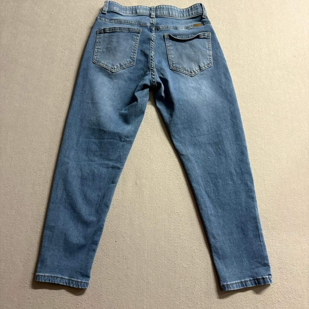 Angels of Difference Jeans Womens 4P Blue Denim Comfort Waist Ankle Crop Stretch