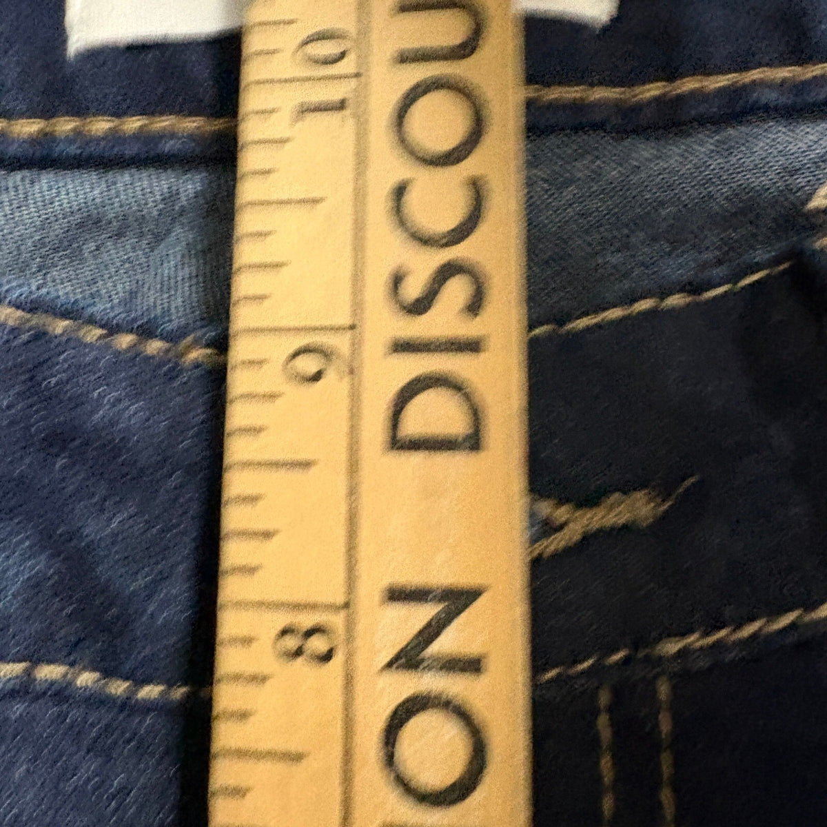 Almost Famous Women Bootcut Flare Jeans Size 7 Dark Wash Blue Stretch Denim