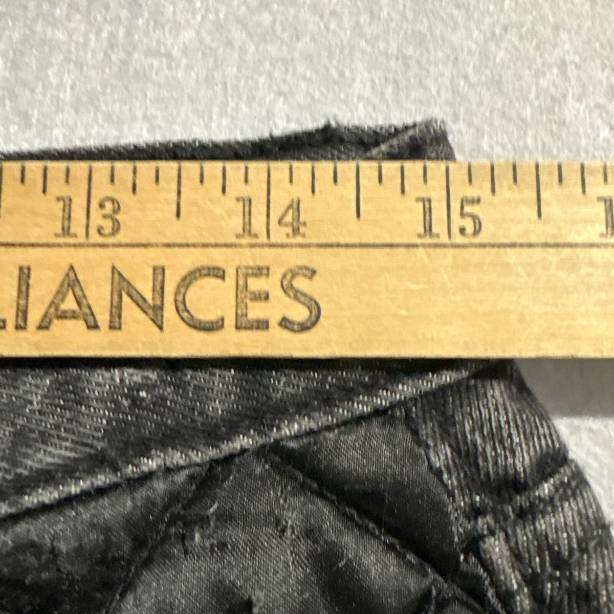 Juicy Couture Womens Quilted Front Black Denim Straight Leg Pants Size 27