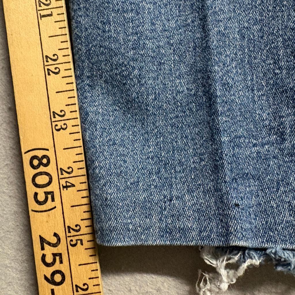 Nautica Jeans Womens Size 4 Blue Denim Stretch Raw Hem Ankle Skinny Jeans