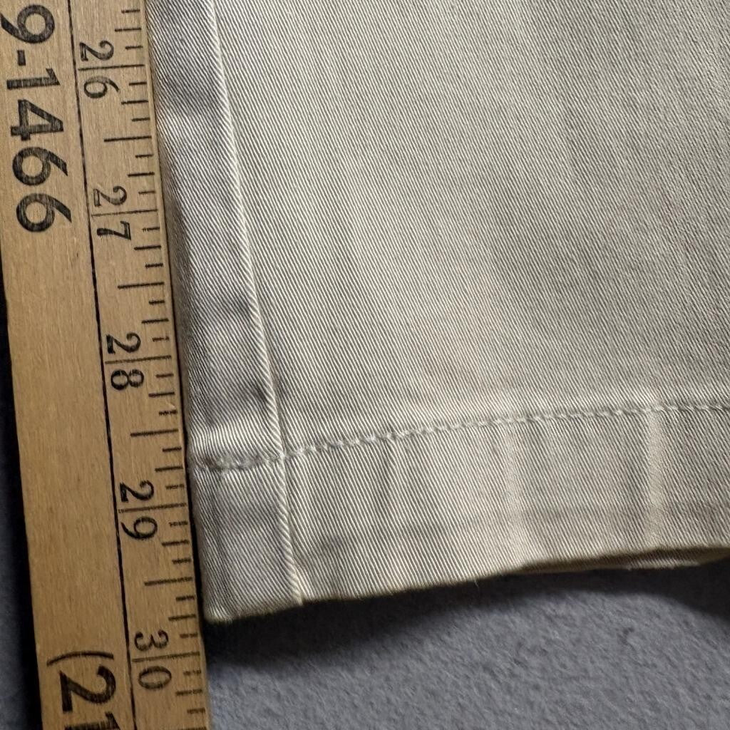 Merona Stretch Chino Pants Mens 38x30 Stone Beige Cotton Lycra Flat Front NWT