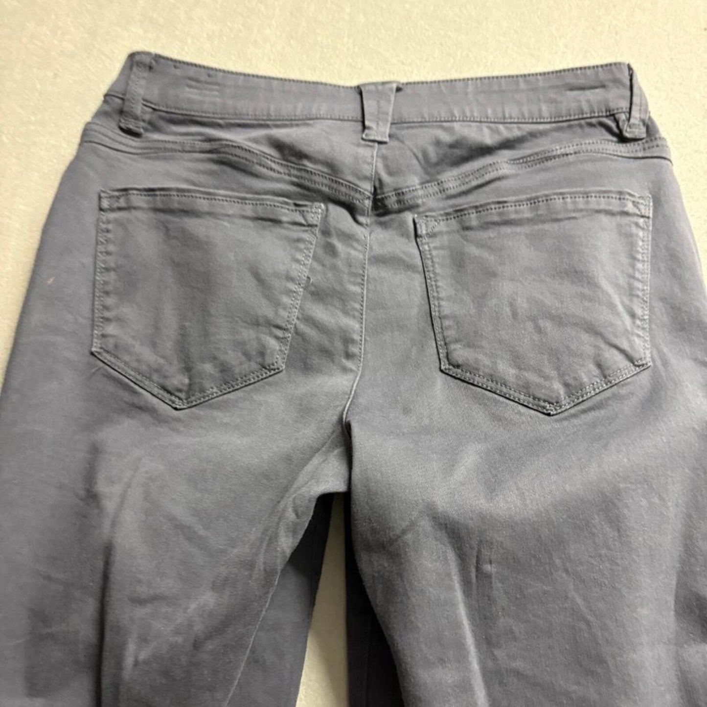 Wit & Wisdom Ab-solution Straight Leg Pants Womens 4 Gray Stretch Cotton Blend