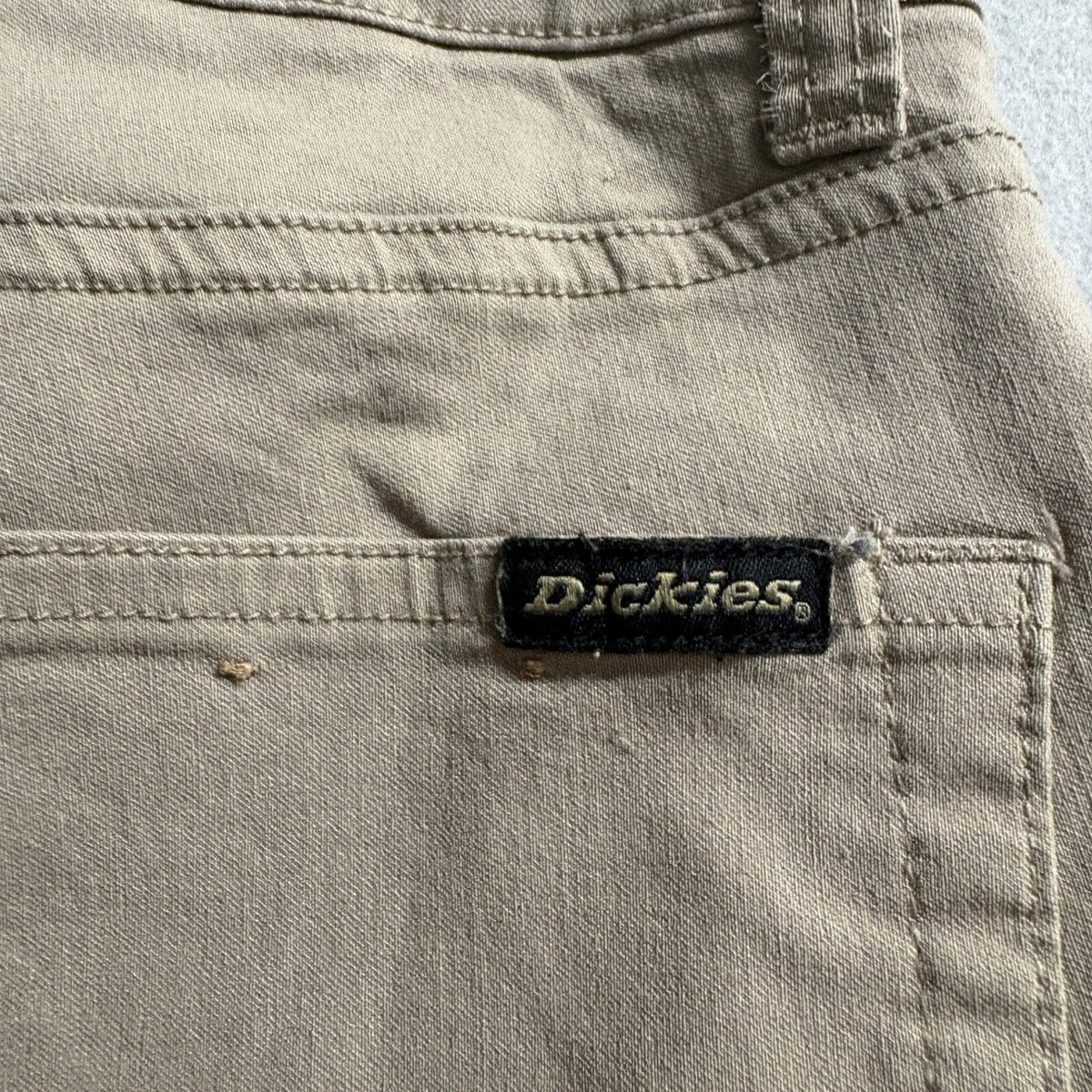 Dickies Skinny Pants Womens 0/24 Khaki Tan Stretch Rayon Blend Work Casual