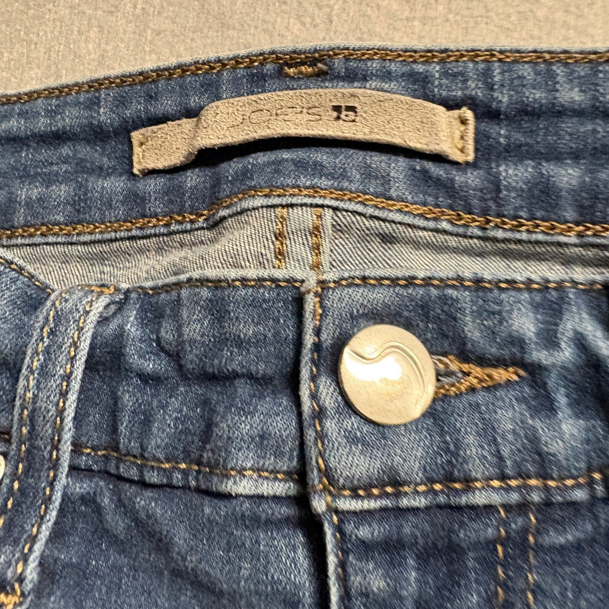 Joe's Jeans Skinny Ankle Womens Size 27 Distressed Raw Hem Blue Denim Stretch