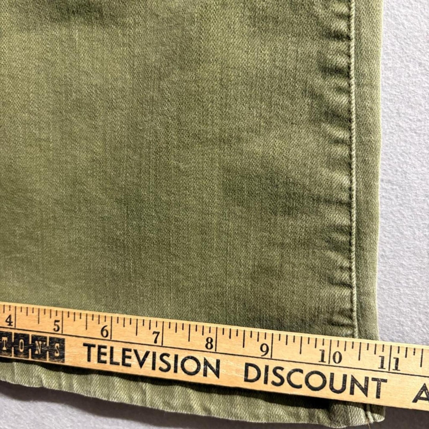 We The Free People Just Float On Flare Jeans Womens 29 Olive Green High Rise