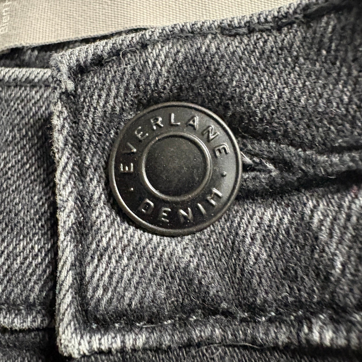 Everlane The Cheeky Jean Womens Straight Leg Washed Black Denim Jeans Size 28
