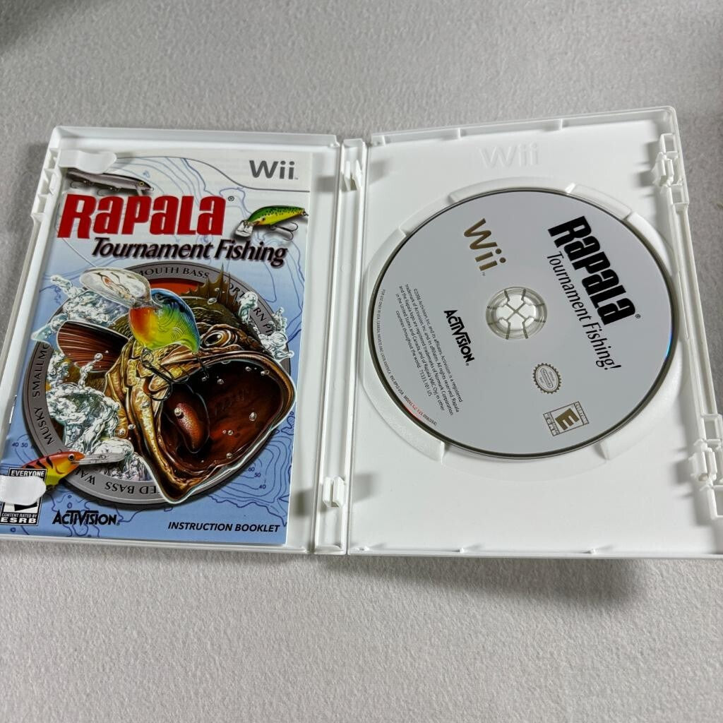 Rapala Tournament Fishing Nintendo Wii Complete CIB Tested