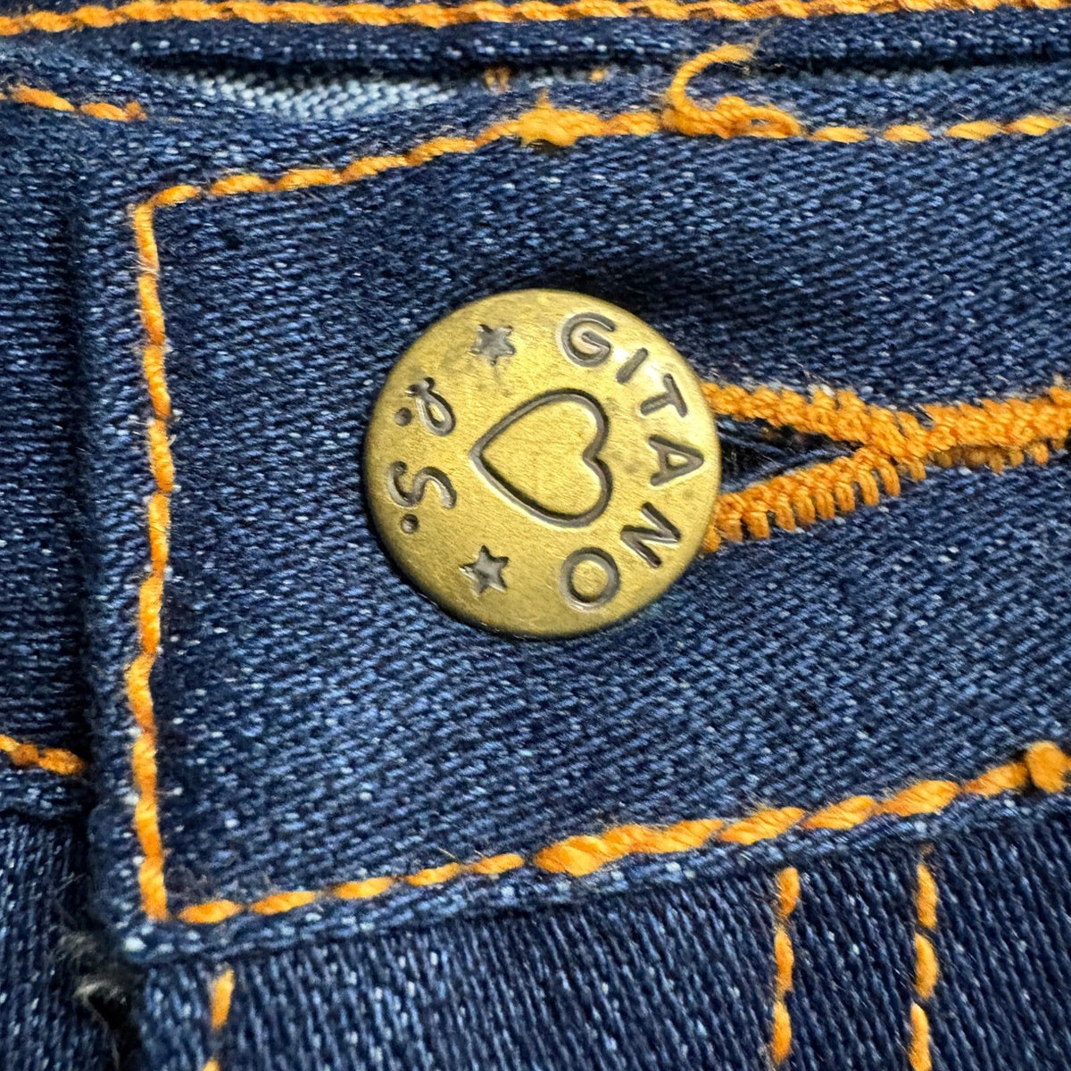 Vintage P.S. Gitano High Waist Jeans Womens 16 Long Dark Wash Power Stretch NWT