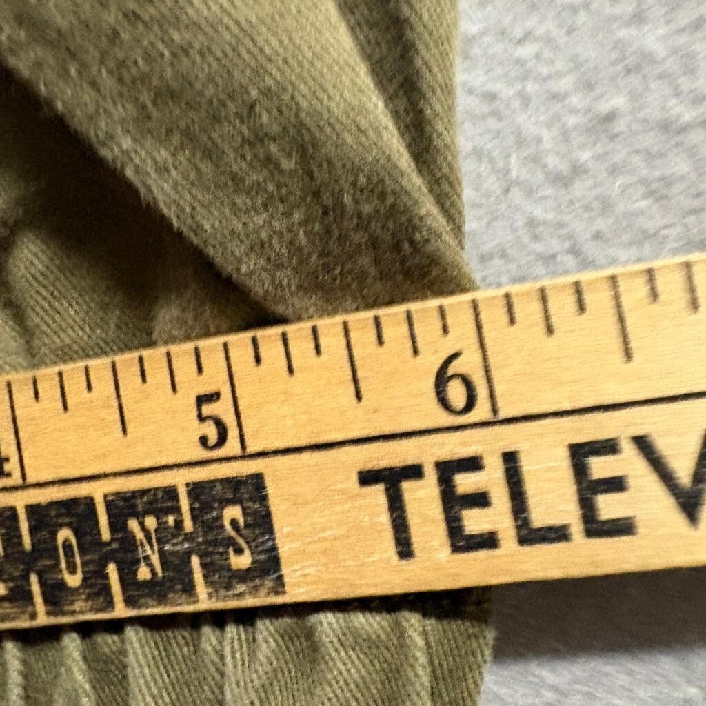 Freeworld Mens Jogger Pants Large Olive Green Cotton Twill Elastic Waist