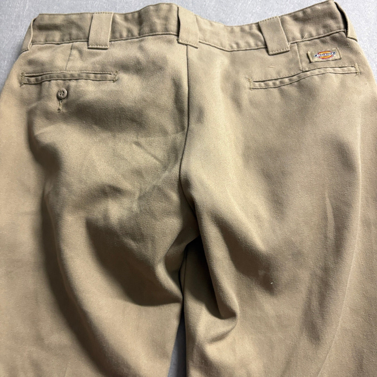 Dickies Flex Slim Fit Chino Pants Mens 36x30 Khaki Beige Workwear 873FDS