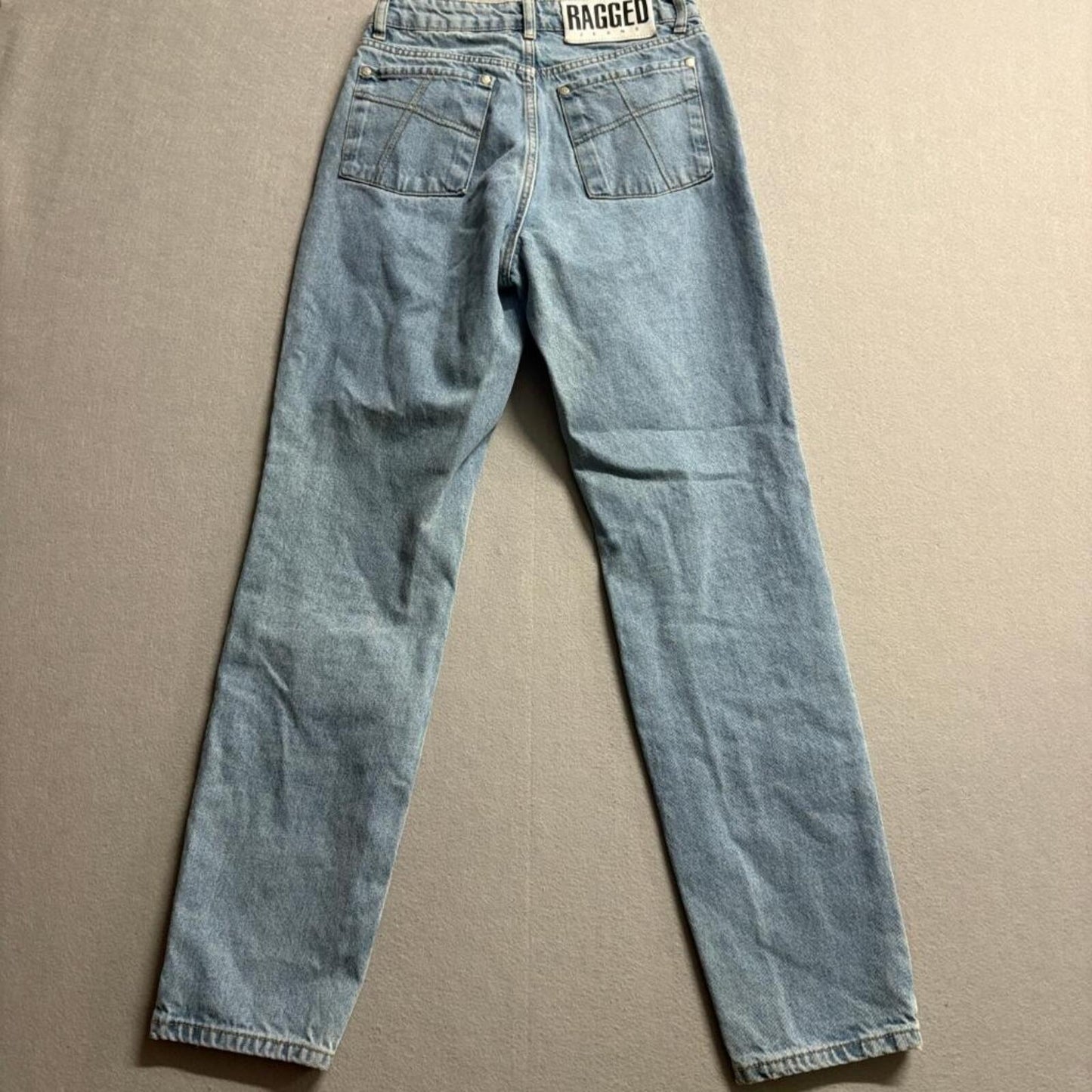 The Ragged Priest Ragged Jeans Womens 26 Blue Denim High Rise Straight Leg