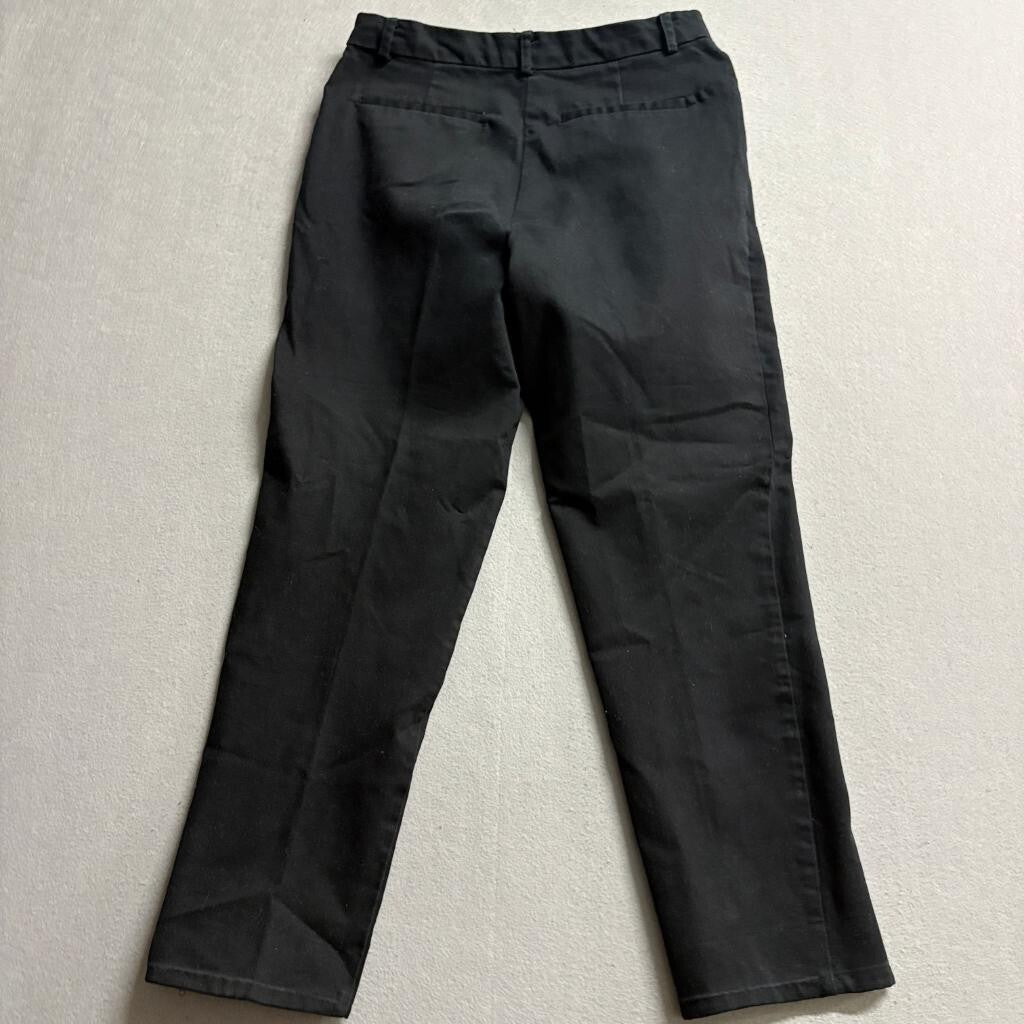 Forever 21 Womens Black Stretch Dress Pants Size Small High Rise Ankle Trousers