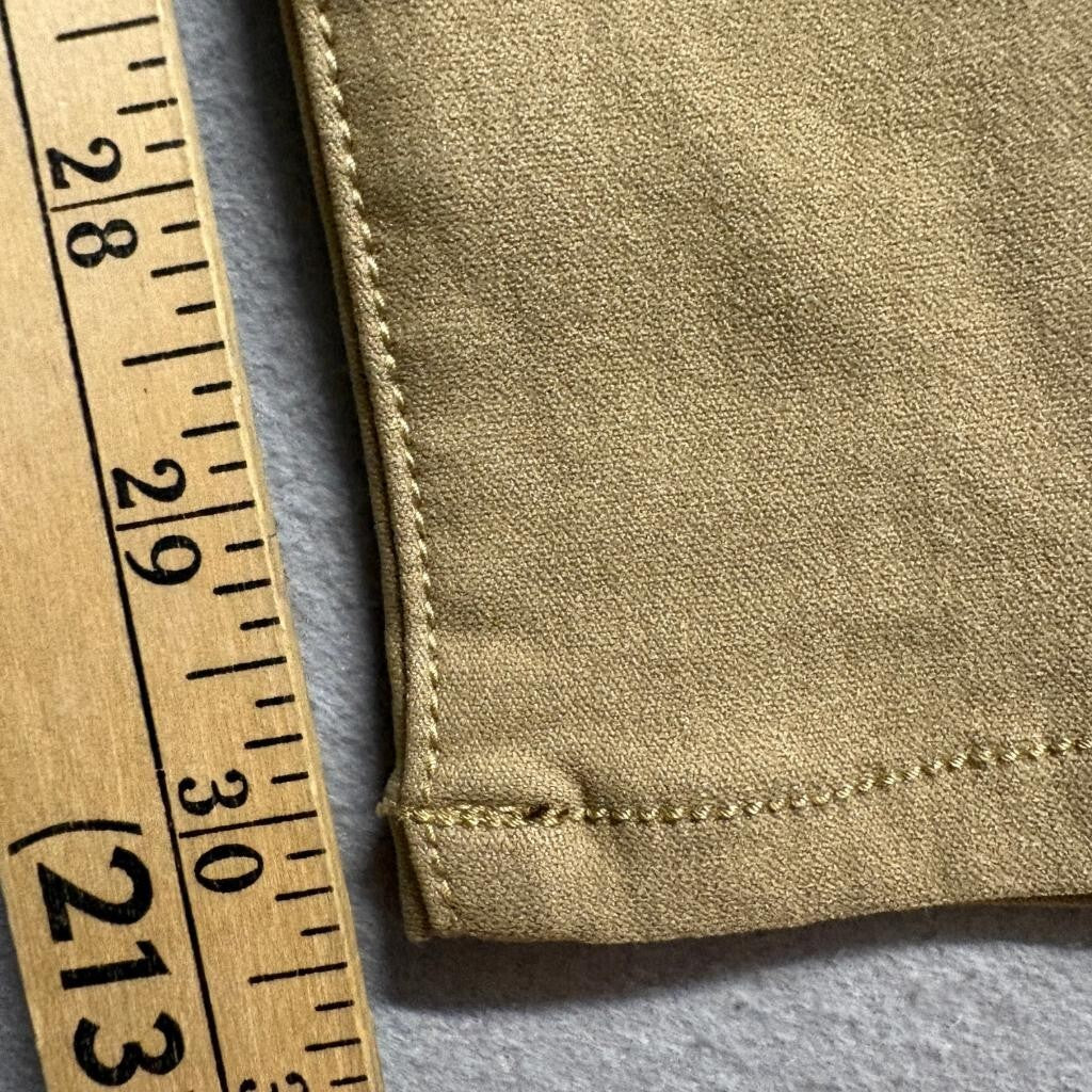 U-WD Premium Denim Wear Womens Skinny Pants Size 11 Khaki Tan Stretch Cotton