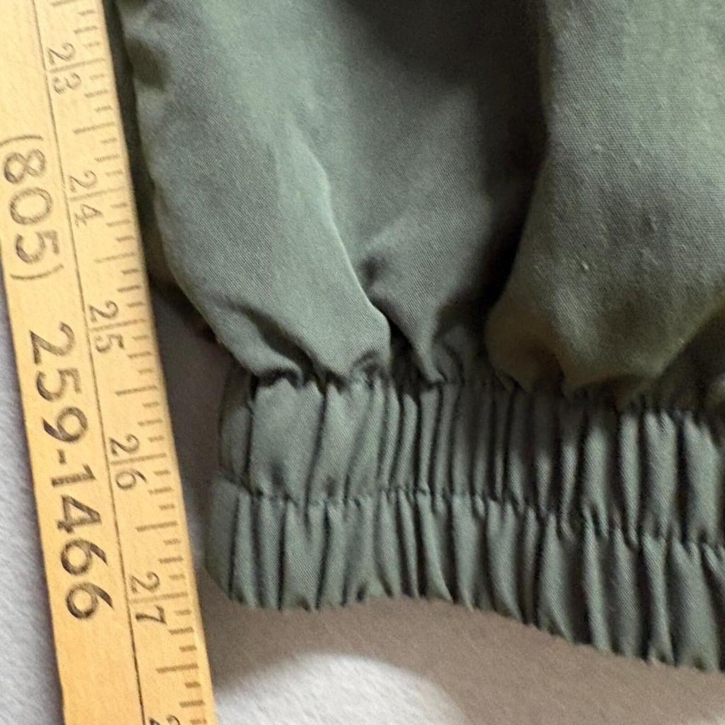 Unbranded Mens Cargo Jogger Pants Large Green Polyester Blend Athletic Track