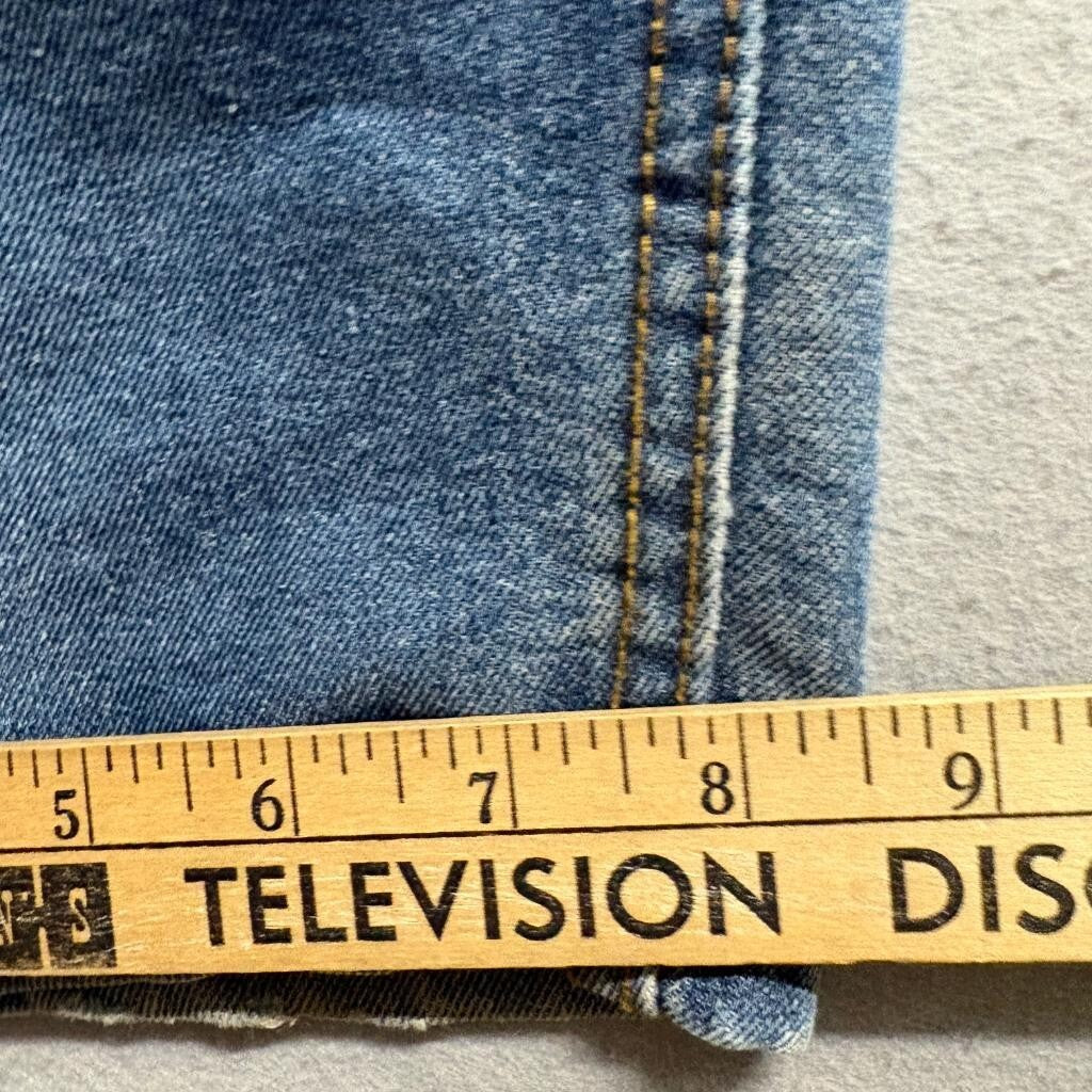 Duke Authentic Fit Jeans Mens 40/S Blue Denim Medium Wash Straight Leg Workwear