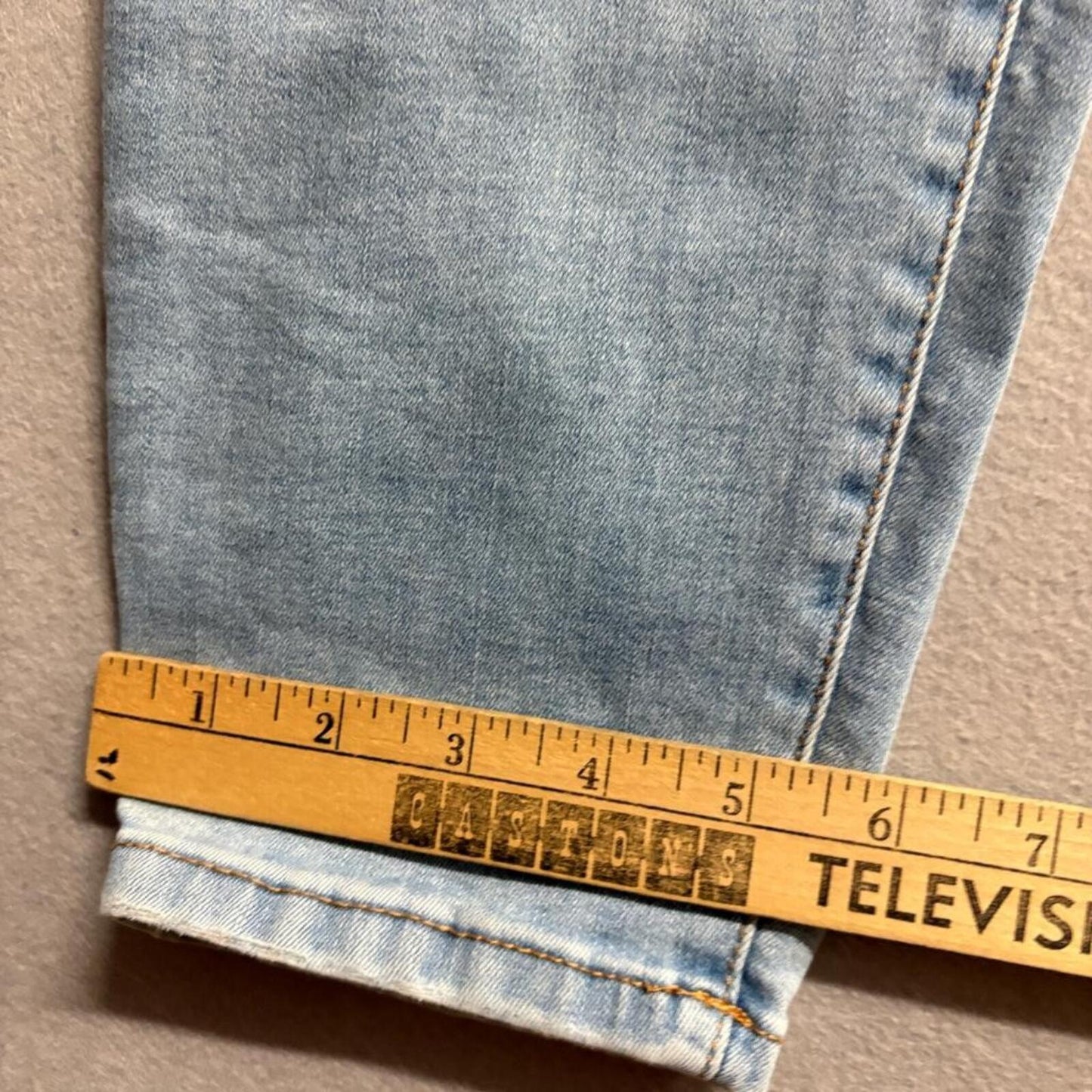 Rachel Rachel Roy Distressed Skinny Jeans Womens 12/31 Light Wash Ripped Denim