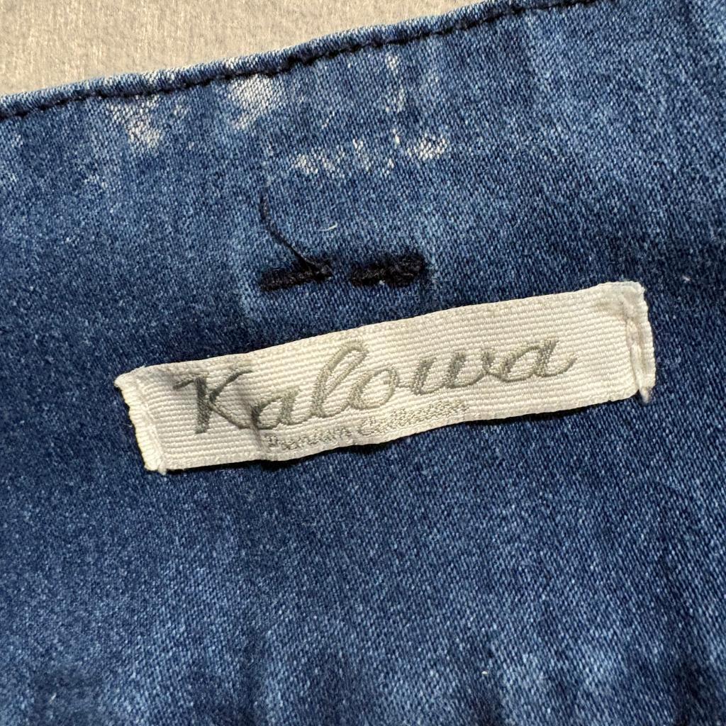Kalowa Premium Collection Distressed Skinny Jeans Womens Size 9 Acid Wash Blue