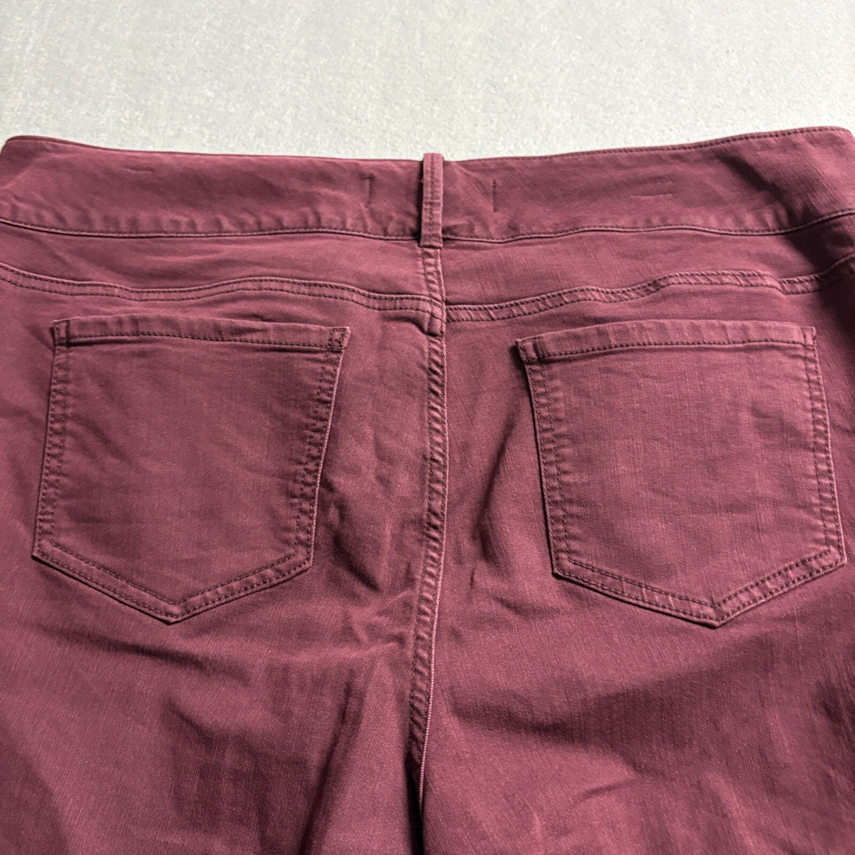 Torrid Womens Jeggings Size 20R Burgundy Red Zip Pocket Stretch Skinny Jeans