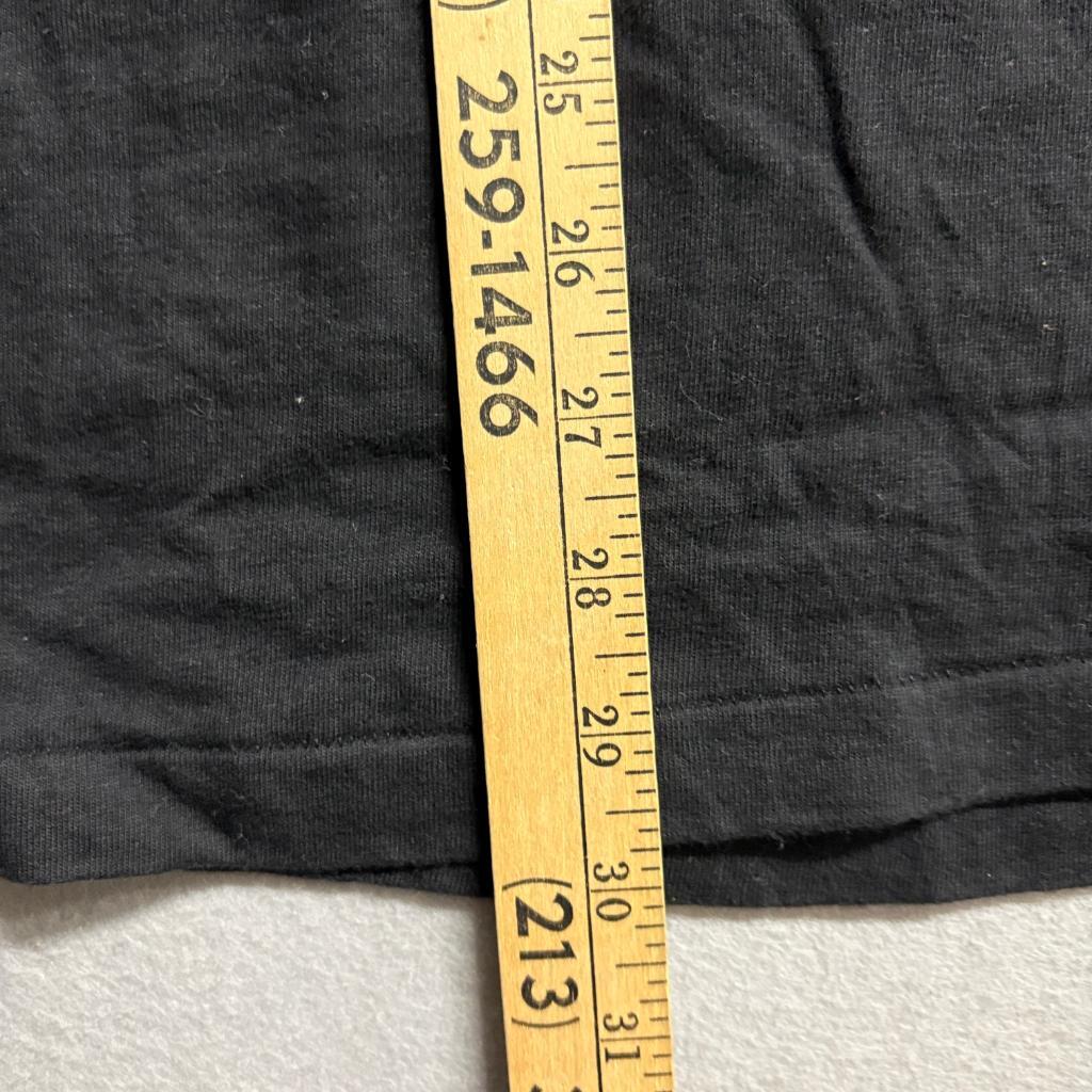 Vintage Hanes Beefy-T Blank Black T-Shirt Mens XL Single Stitch Made in USA 90s