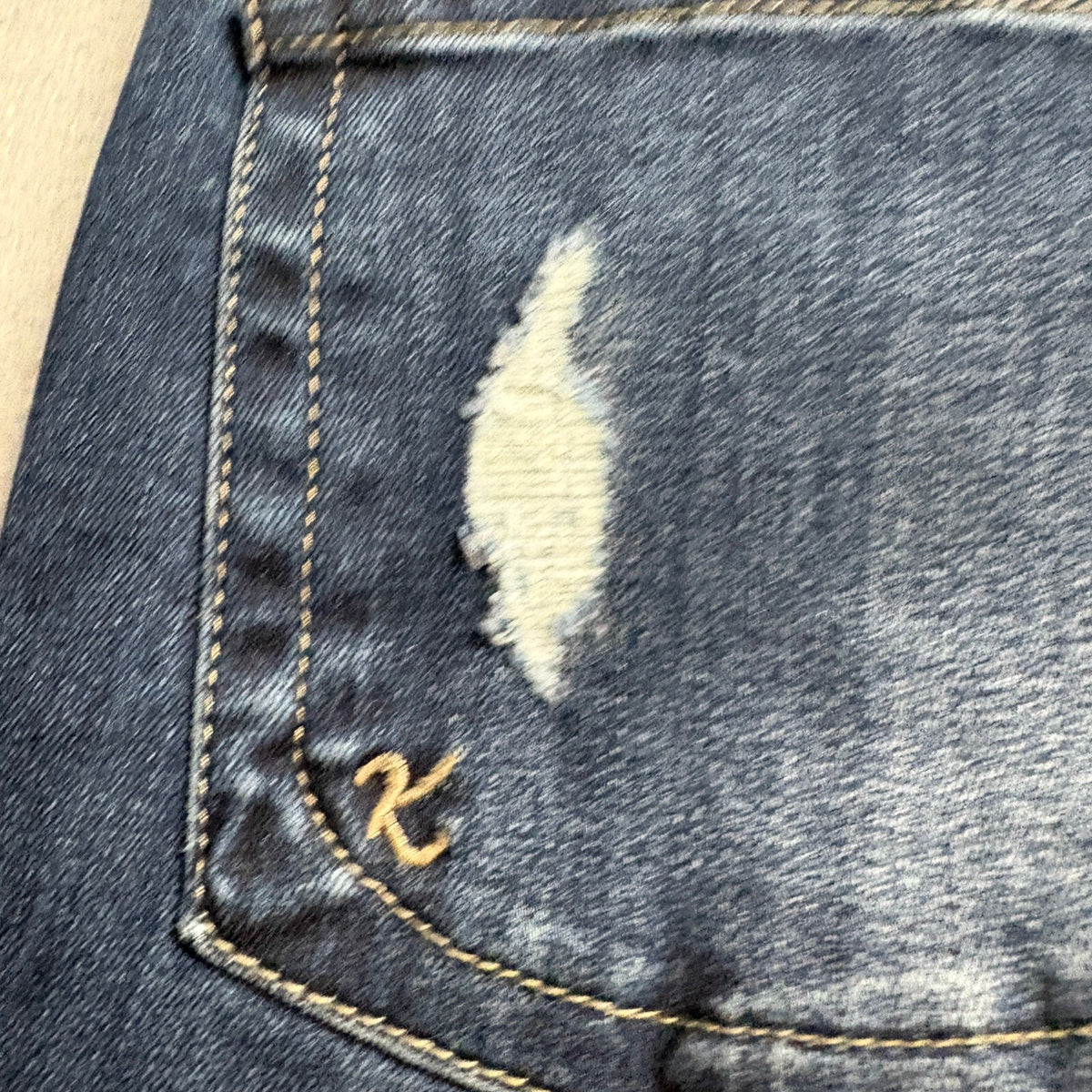 KUT from the Kloth Catherine Boyfriend Jeans Womens Size 0 Blue Distressed Denim