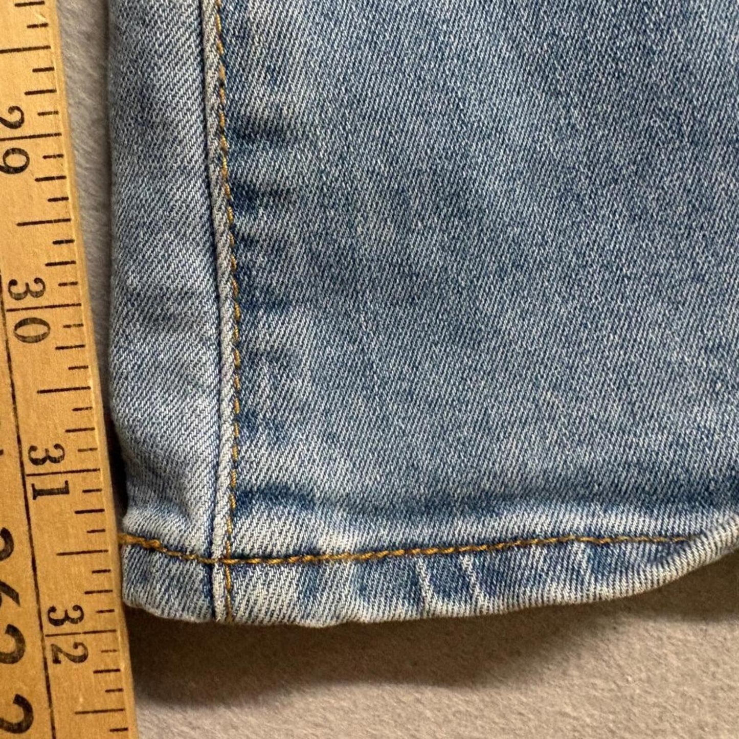 S.O.N.G. Fit n Flare Distressed Jeans Womens Size 11/30 Blue Denim High Rise