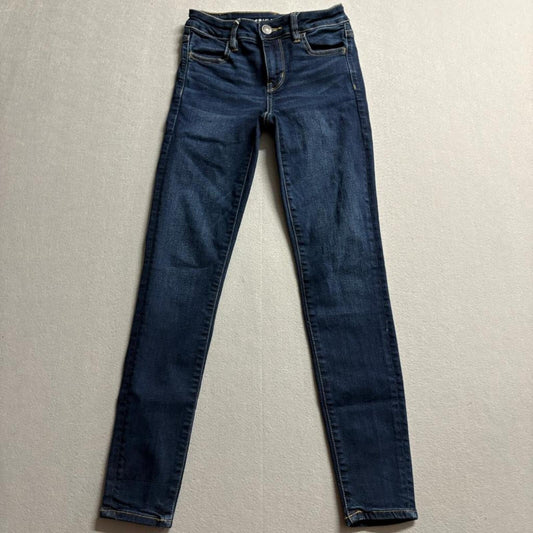 American Eagle Next Level Stretch Jegging Jeans Womens Size 0 Regular Dark Wash