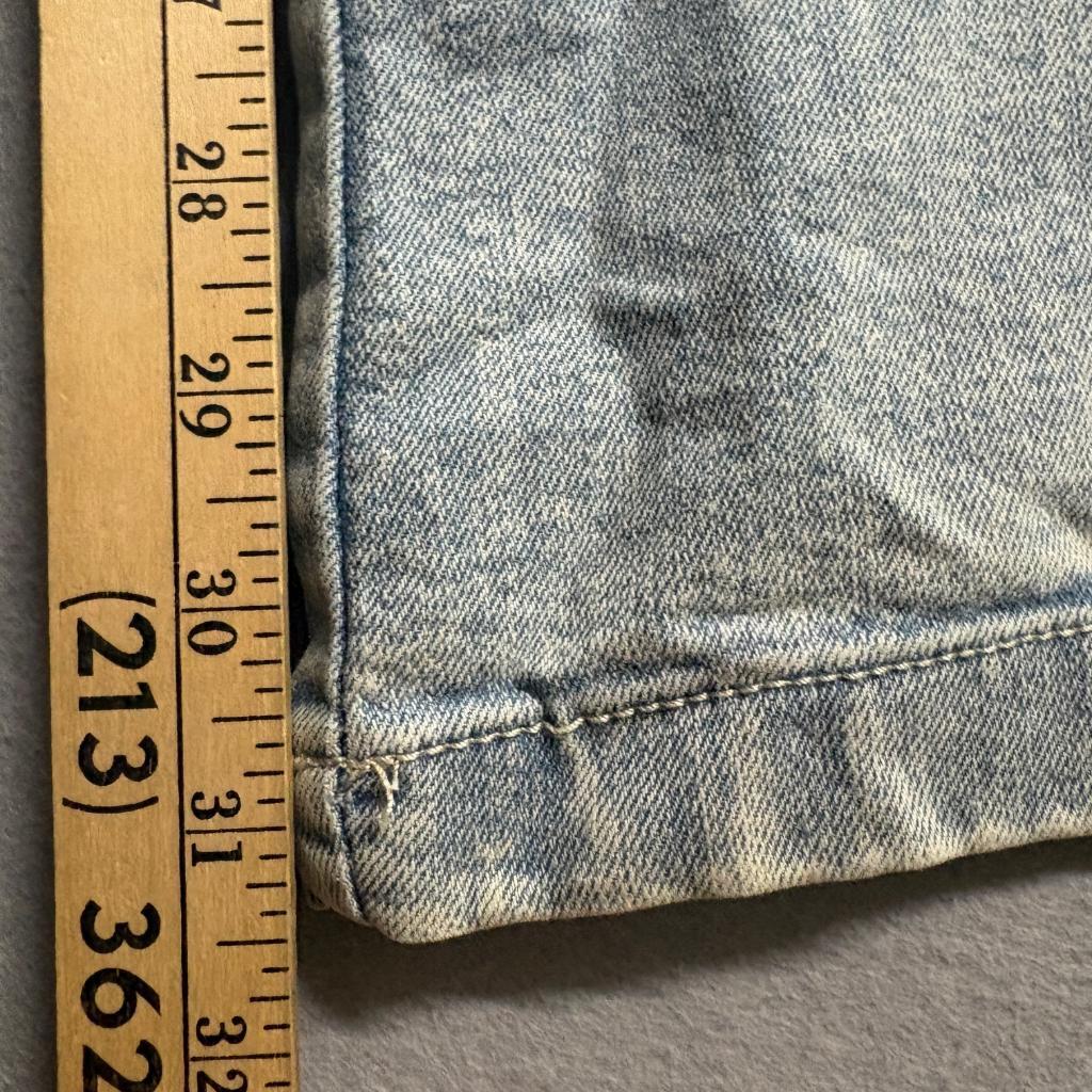 Madden NYC Cargo Jeans Womens XXL 20 Blue Light Wash Rhinestone Wide Leg New