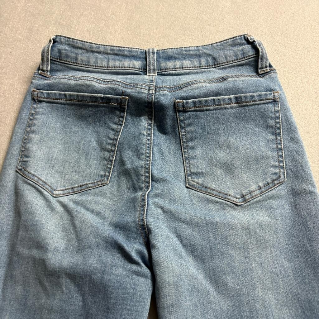 Vanilla Star Flare Jeans Womens Size 3 Blue Denim High Rise Front Seam Stretch