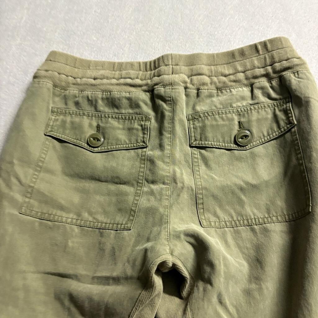 Cabi Womens XS Green Lyocell Blend Drawstring Utility Jogger Pants 3747