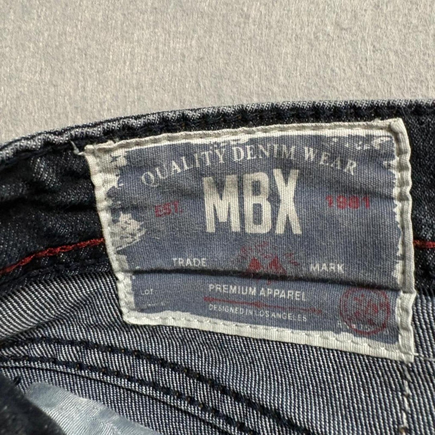 MBX Premium Apparel Jeans Mens 32x30 Blue Slim Stretch Denim Pants